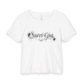 Savvy Girl Est. 2025 White Graphic Pencil Skirt