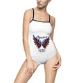 Women’s One-Piece Swimsuit — Angel Wings ‘Angel Savvy’ Memorial Design