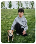 Personal fleece throw blanket