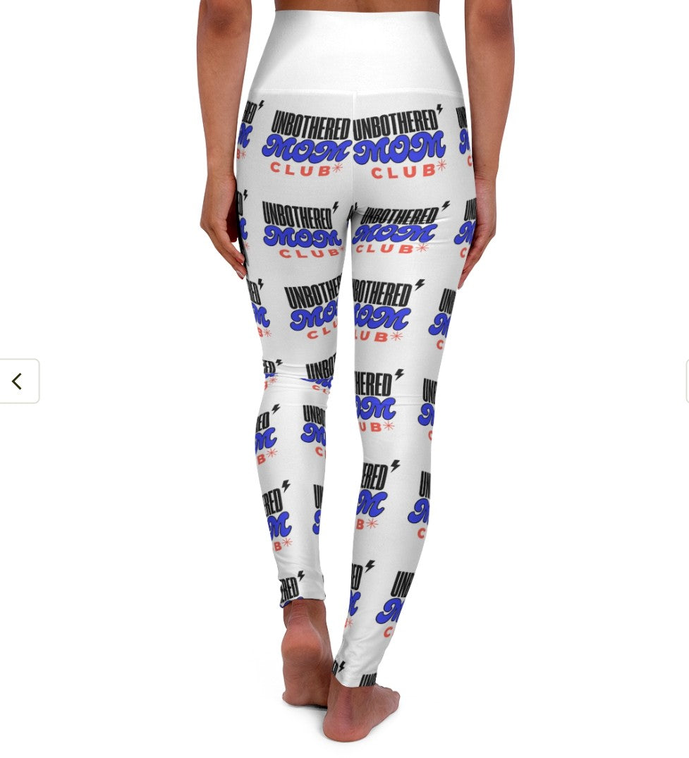 Leggings Unbothered Moms Club logo