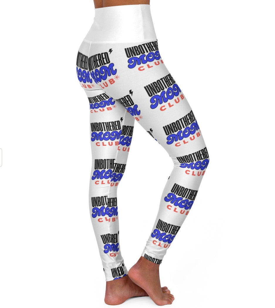 Leggings Unbothered Moms Club logo