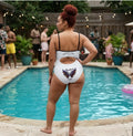 Women’s One-Piece Swimsuit — Angel Wings ‘Angel Savvy’ Memorial Design