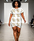 Savvy Girl Pattern T‑Shirt Dress — All‑Over Print Casual Summer Dress