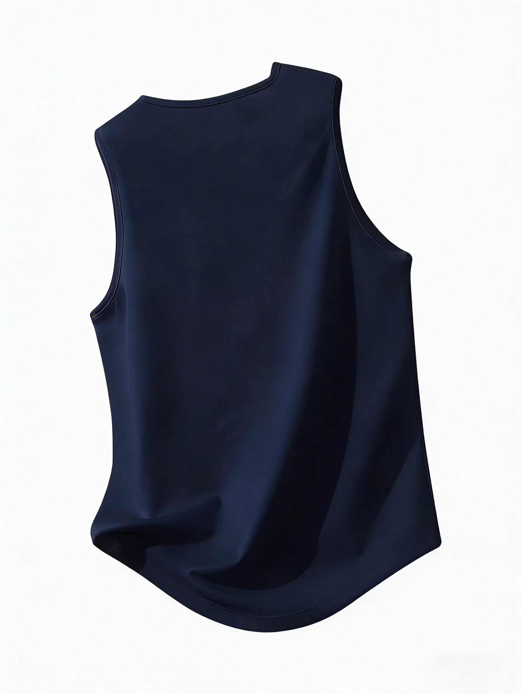 Men's Barbell Print Tank Top - Sleeveless breathable fitness shirt with weight training design on the back